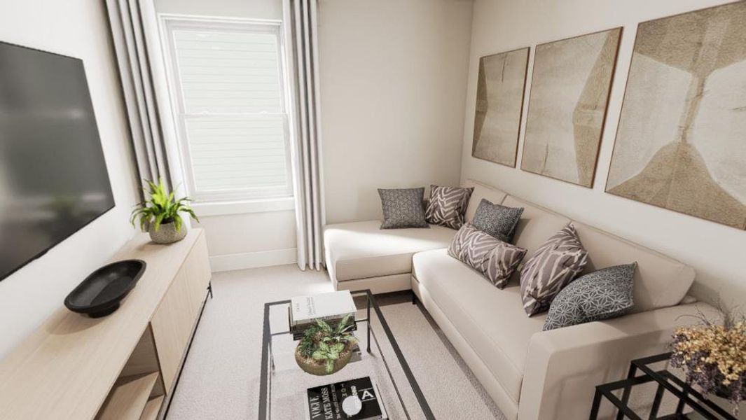 Furnished interior view inside a new home in Wendell Falls, Wendell (Image 10).