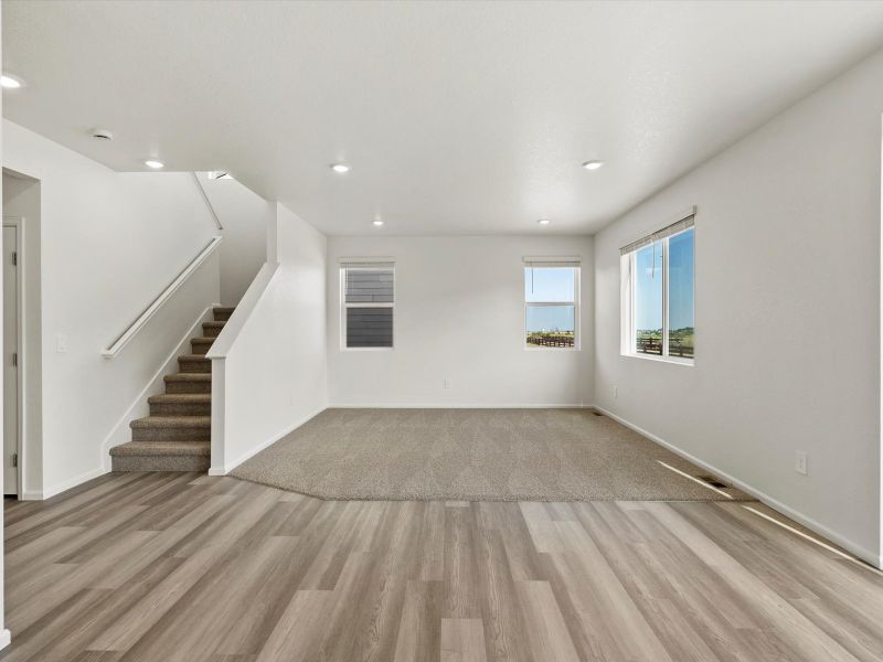 Spacious, unfurnished interior of a new home in Revere at Johnstown, Johnstown (Image 8). Spacious, unfurnished interior of a new home in Revere at Johnstown, Johnstown (Image 8).