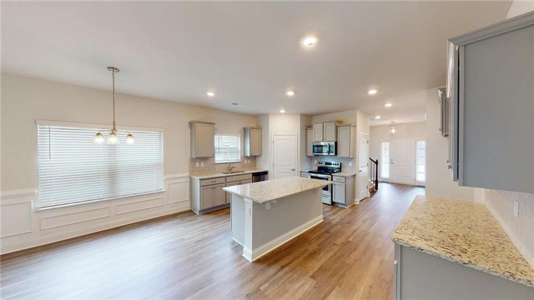 Furnished interior view inside a new home in Mirror Lake at South Harbour, Villa Rica (Image 15).