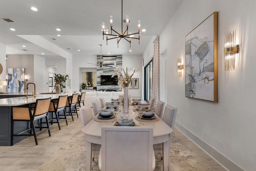Furnished interior view inside a new home in Belle Oaks, Bulverde (Image 34).