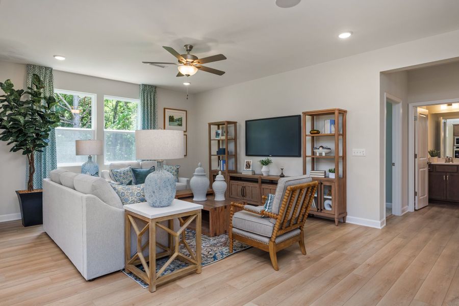 Representative furnished interior of a home built from the The Willow B by Davidson Homes LLC in Retreat at North Main, Lillington (Image 11).