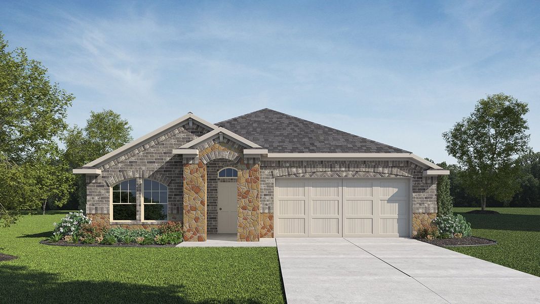 Image 1 representing the 1703 Calvin by D.R. Horton in Silverado, Aubrey, TX. Image 1 representing the 1703 Calvin by D.R. Horton in Silverado, Aubrey, TX.