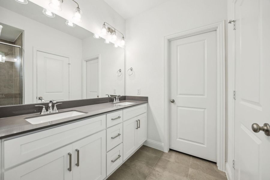 Furnished interior view inside a new home in Saint Tropez, Huffman (Image 8). Furnished interior view inside a new home in Saint Tropez, Huffman (Image 8).