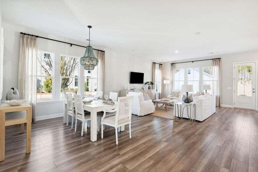 Furnished interior view inside a new home in Heron's Walk at Summers Corner, Summerville (Image 3).