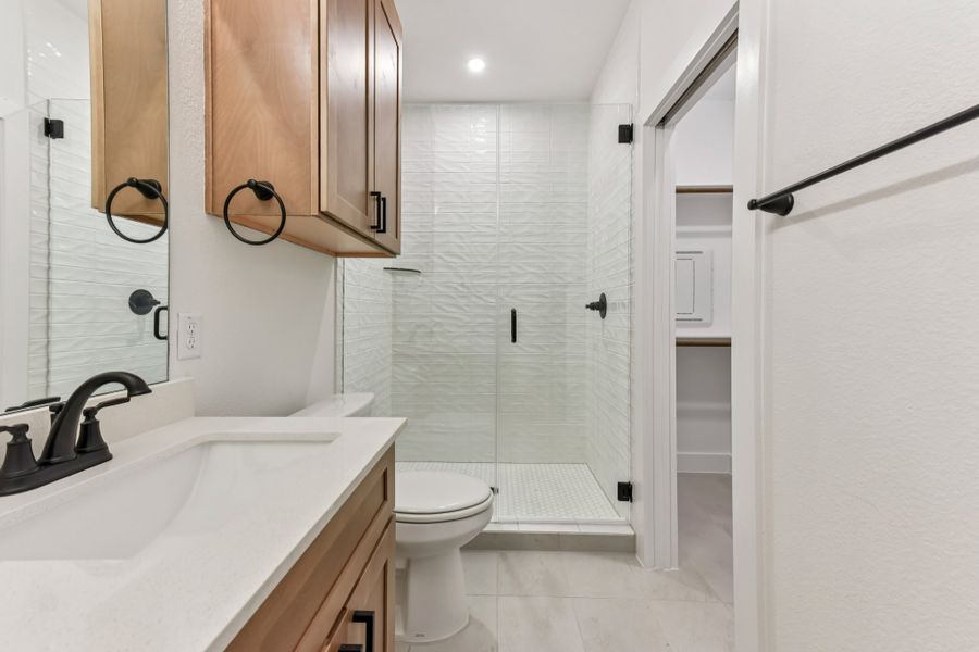 Furnished interior view inside a new home in Koenig Townhomes, Austin (Image 11).