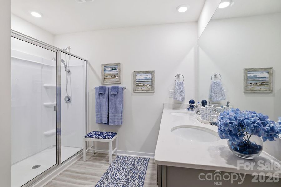 Furnished interior view inside a new home in Woodhaven at Chester, Chester (Image 19).