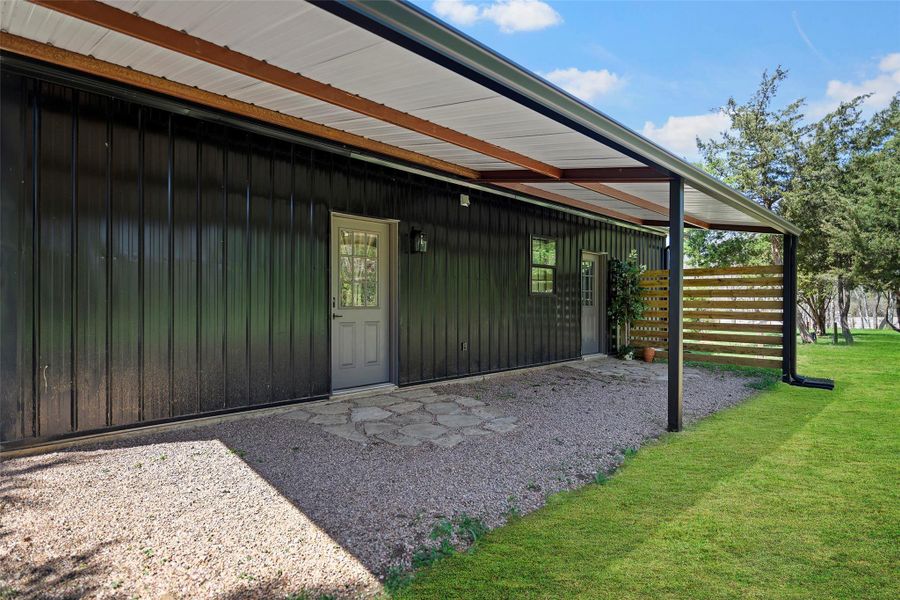 Exterior details and patio area of a home in , Chappell Hill (Image 4).