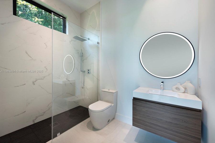 Furnished interior view inside a new home in , Miami Shores (Image 17).