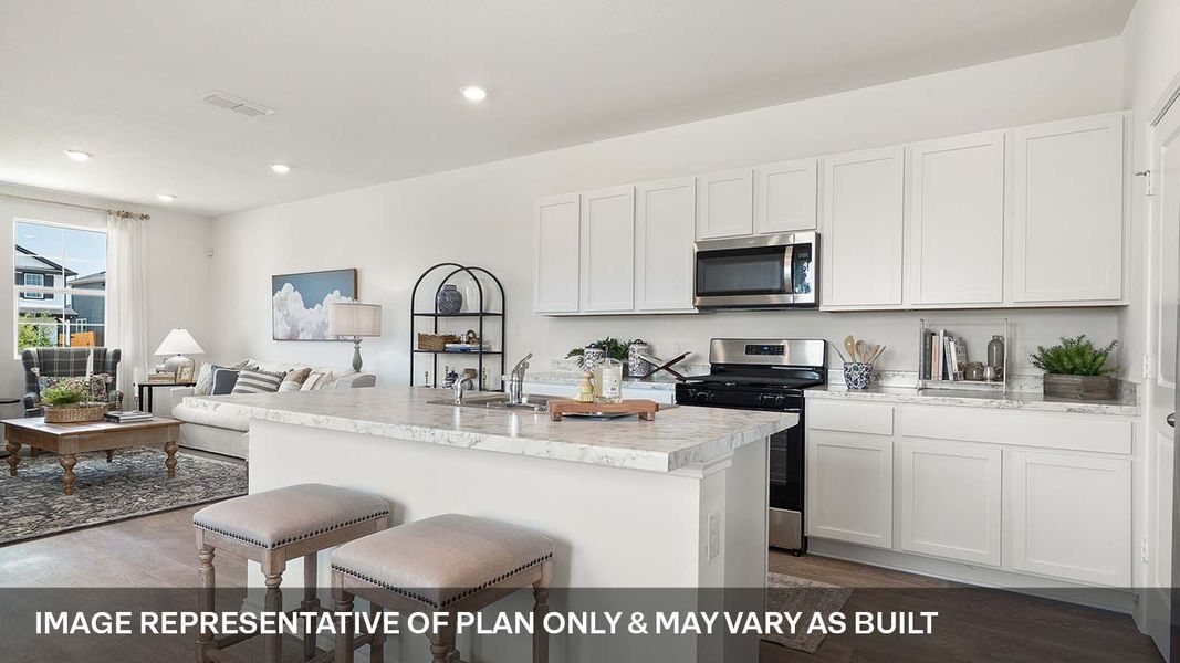 Furnished interior view inside a new home in Valverde, Bastrop (Image 6).