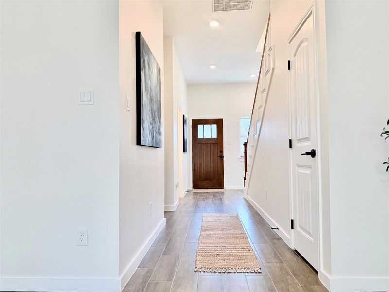 Hall view to the entrance