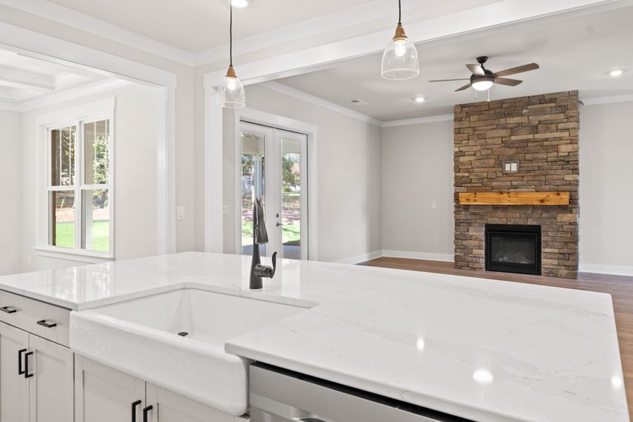 Representative furnished interior of a home built from the Chadwick by Hunter Quinn Homes in Walker's Pointe, Anderson (Image 9).