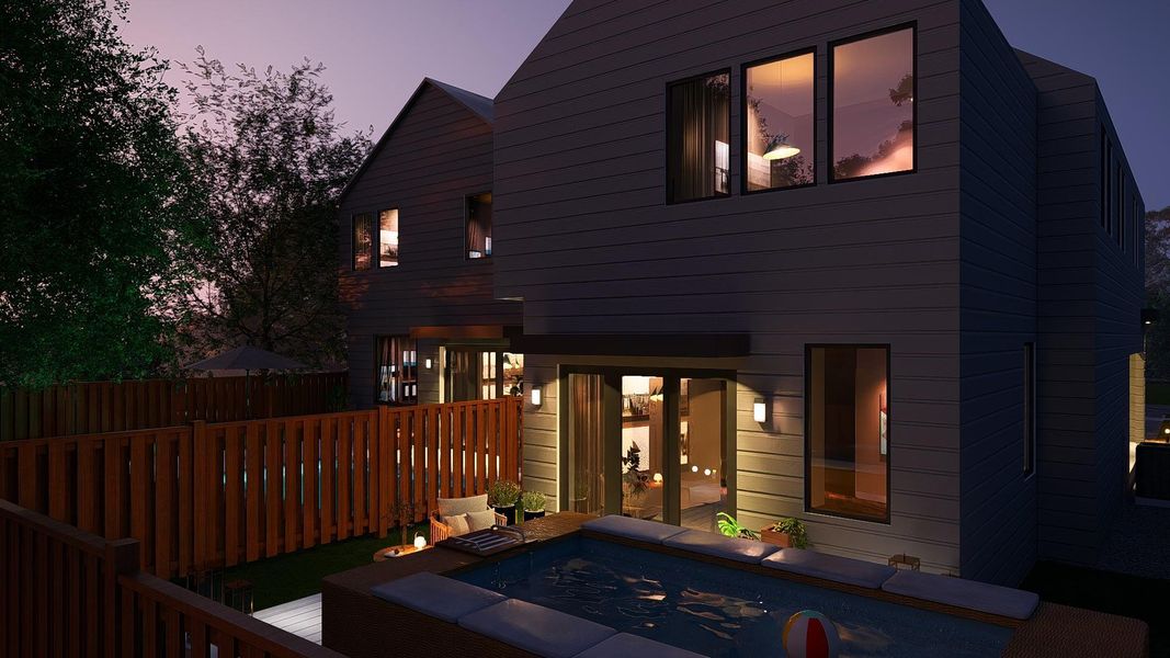 Exterior details and patio area of a home in , Austin (Image 3).