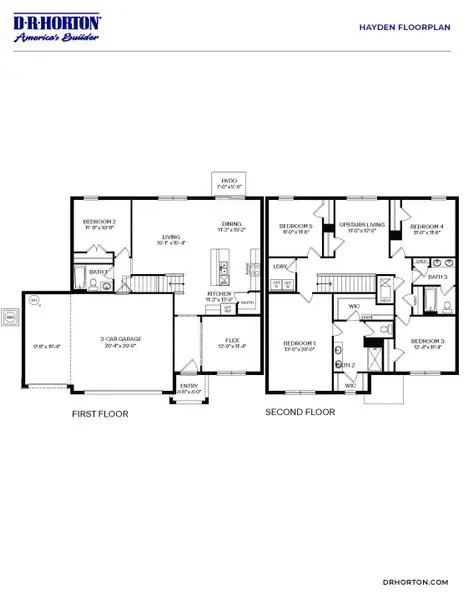 2D floor plan layout of this home in Bradbury Estates, Sanford, FL (Image 2).