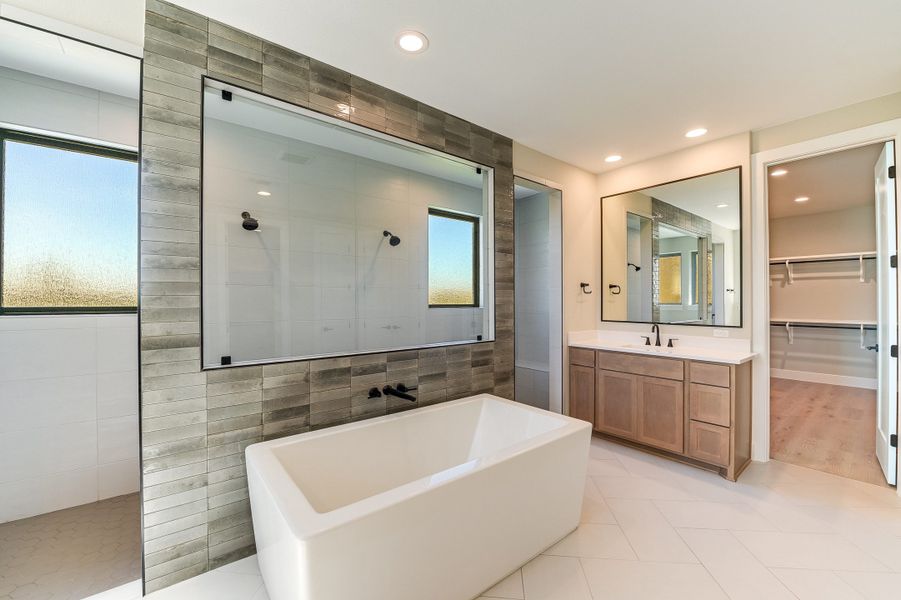 Representative furnished interior of a home built from the Sapphire by Giddens Homes in Riverstone, Georgetown (Image 42).