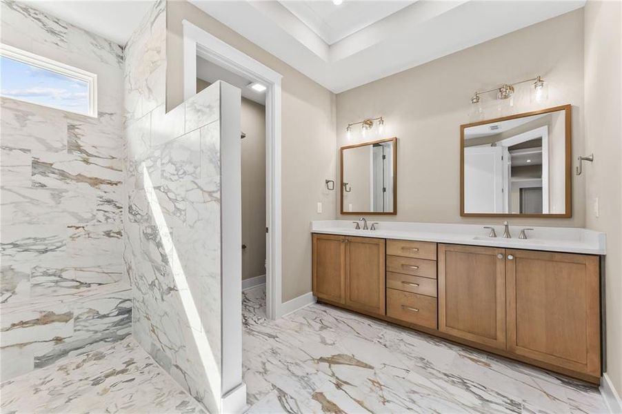 Furnished interior view inside a new home in The Courtyards by The Manor, Alpharetta (Image 15).