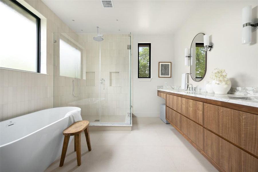 Furnished interior view inside a new home in , Dallas (Image 12). Furnished interior view inside a new home in , Dallas (Image 12).