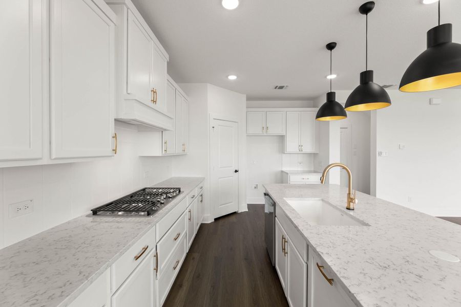 Furnished interior view inside a new home in Cottage Collection at Harvest, Argyle (Image 7).