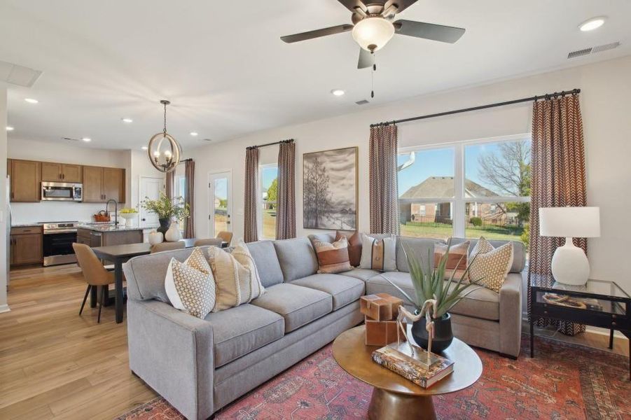 Furnished interior view inside a new home in Sycamore Crest, Calhoun (Image 6). Furnished interior view inside a new home in Sycamore Crest, Calhoun (Image 6).