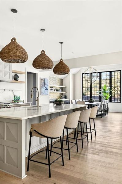 Furnished interior view inside a new home in , Atlanta (Image 30).