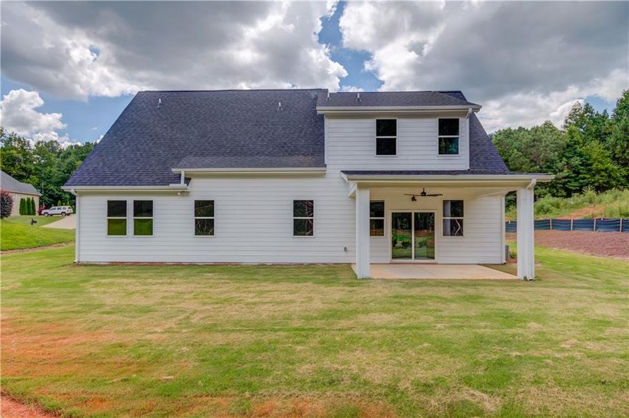 Front exterior of a new home in , Dawsonville, GA, highlighting curb appeal (Image 1). Front exterior of a new home in , Dawsonville, GA, highlighting curb appeal (Image 1).