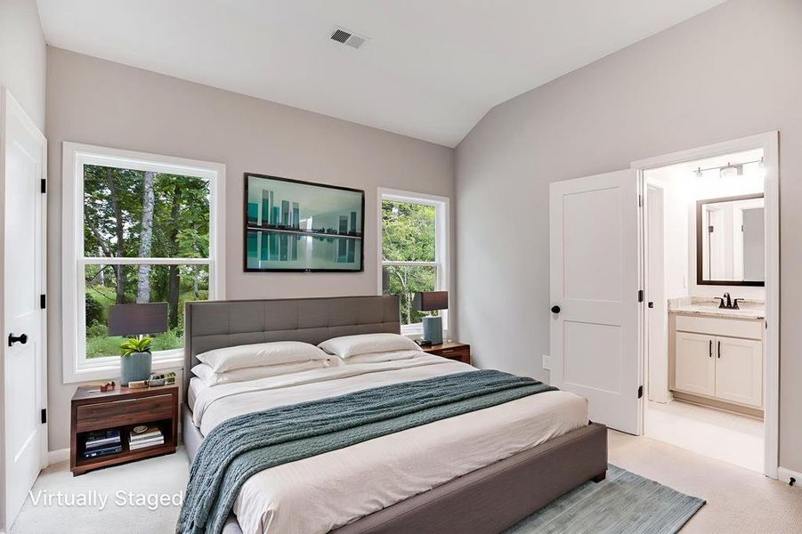 Furnished interior view inside a new home in LOVVORN ESTATES, Carrollton (Image 17).