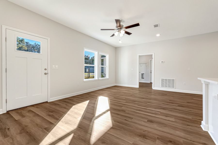 Spacious, unfurnished interior of a new home in Live Oak Cottages, Freeport (Image 40). Spacious, unfurnished interior of a new home in Live Oak Cottages, Freeport (Image 40).