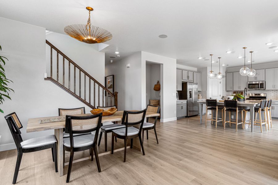 Representative furnished interior of a home built from the Estes by Taylor Morrison in Dawson Trails Town Collection, Castle Rock (Image 11).