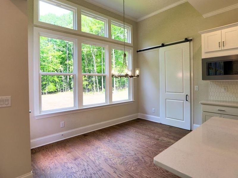 Furnished interior view inside a new home in Chattahoochee Reserve, Cumming (Image 9). Furnished interior view inside a new home in Chattahoochee Reserve, Cumming (Image 9).