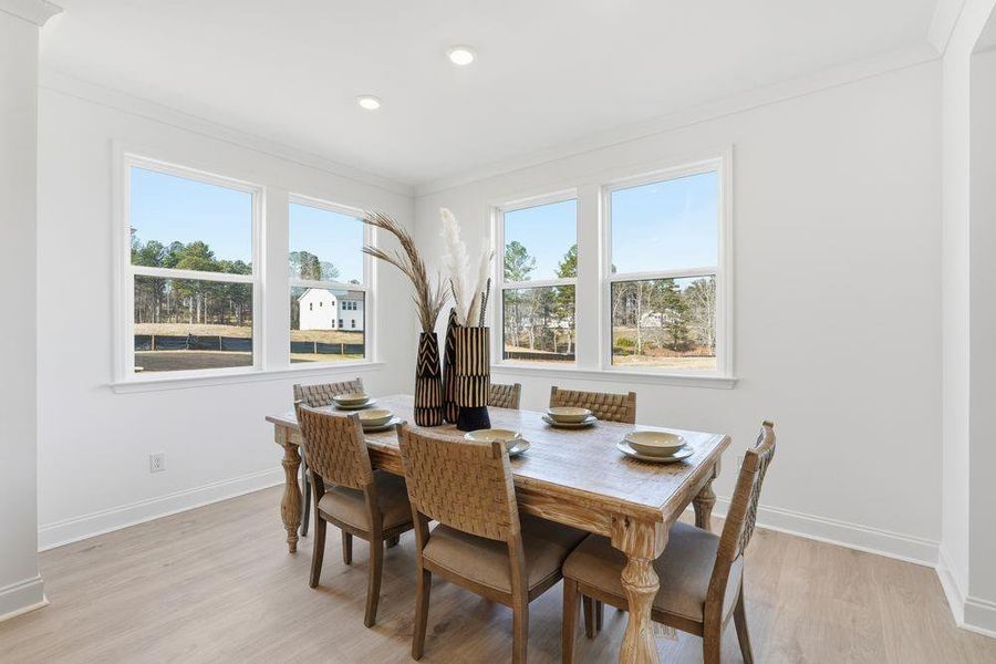 Furnished interior view inside a new home in Reserve at Hickory Walk, Kennesaw (Image 19). Furnished interior view inside a new home in Reserve at Hickory Walk, Kennesaw (Image 19).