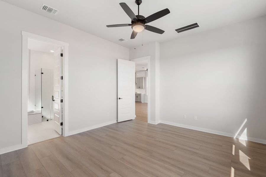 Spacious, unfurnished interior of a new home in Arbor Collection at Lariat, Liberty Hill (Image 32). Spacious, unfurnished interior of a new home in Arbor Collection at Lariat, Liberty Hill (Image 32).