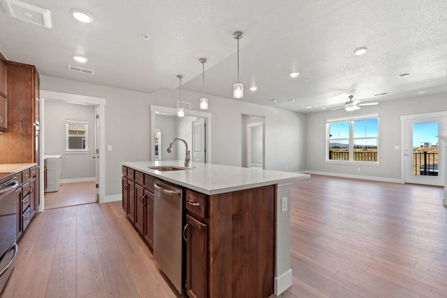 Furnished interior view inside a new home in The Lakes at Centerra, Loveland (Image 5).
