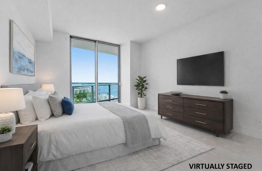 Primary Suite Virtually Staged