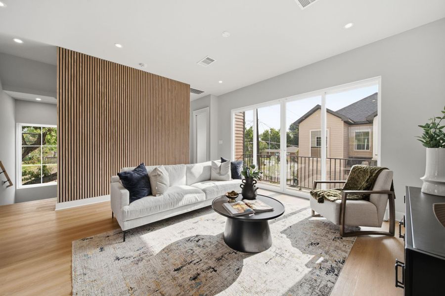 Furnished interior view inside a new home in , Houston (Image 14).