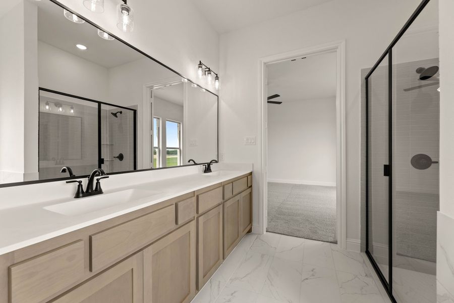 Furnished interior view inside a new home in Settler's Glen, New Fairview (Image 11).