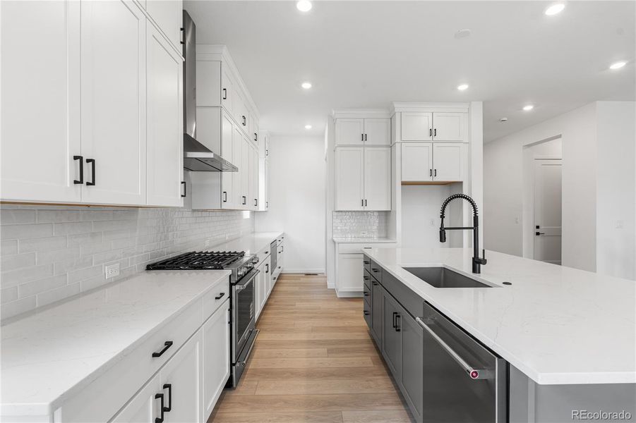 Furnished interior view inside a new home in Horizon at Solstice, Littleton (Image 27).