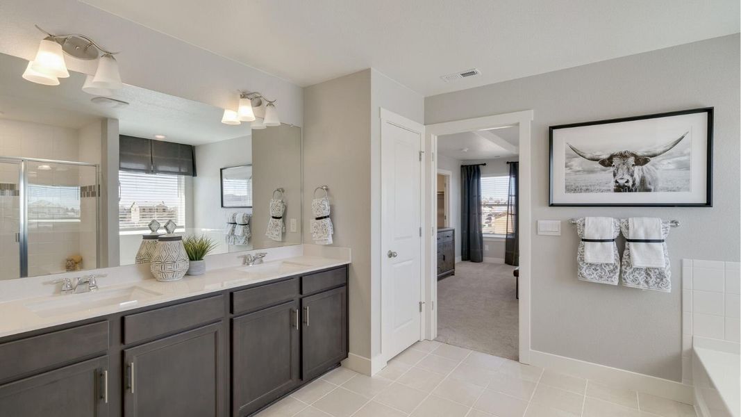 Furnished interior view inside a new home in Vantage, Berthoud (Image 23).