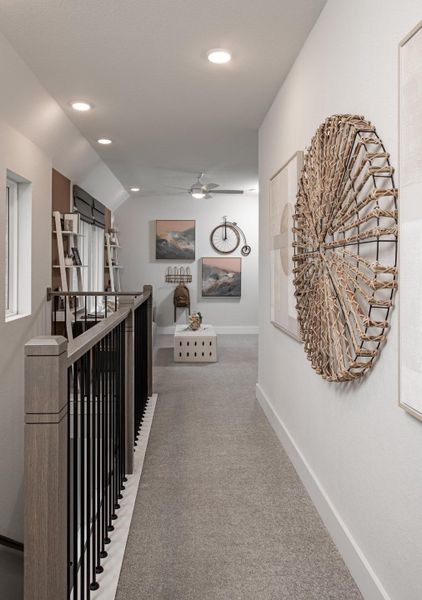 Representative furnished interior of a home built from the Bergamot by Tri Pointe Homes in Union Park, Little Elm (Image 10).