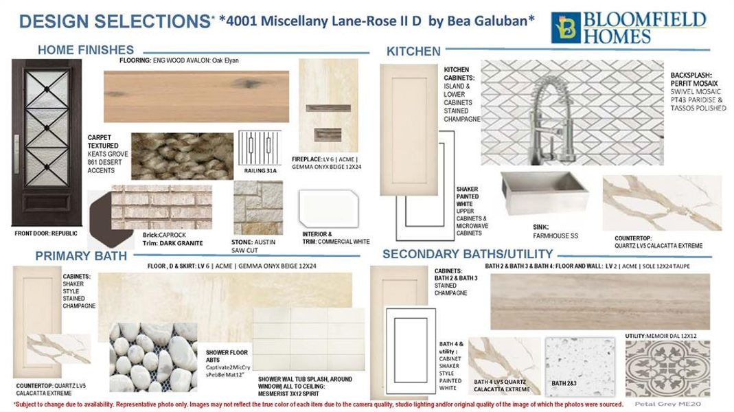 Sample of building materials used in homes in Mosaic, Celina (Image 39). Sample of building materials used in homes in Mosaic, Celina (Image 39).