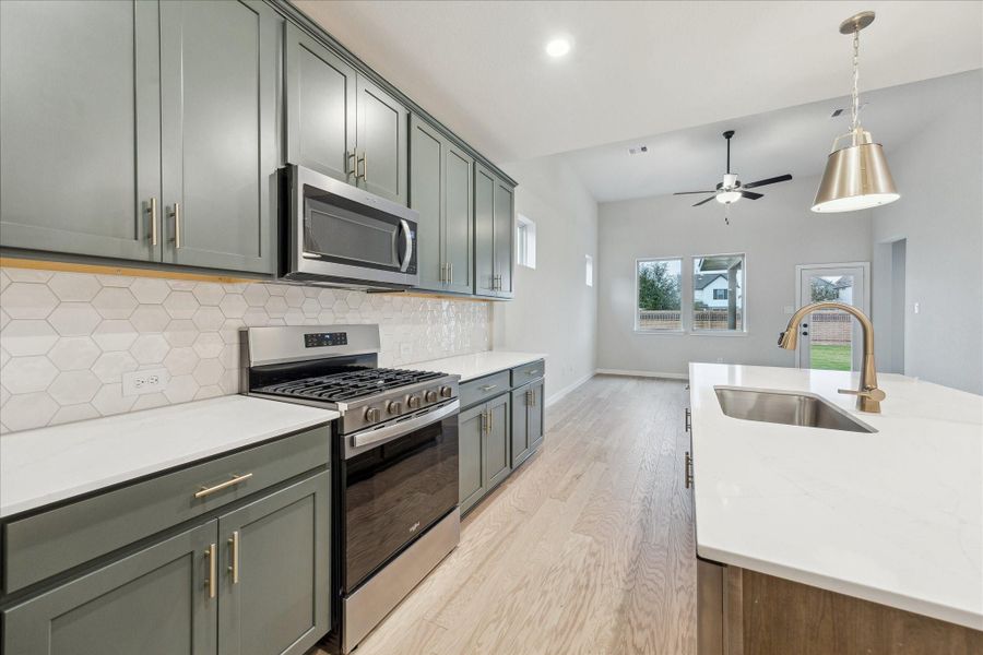 Furnished interior view inside a new home in Elyson, Katy (Image 5). Furnished interior view inside a new home in Elyson, Katy (Image 5).