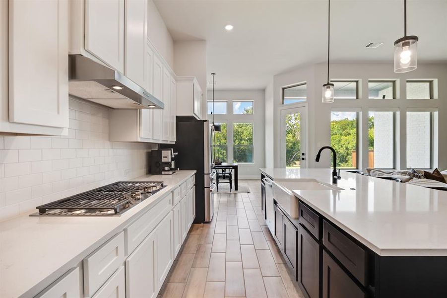 Furnished interior view inside a new home in Monterra - Classics, Fate (Image 7). Furnished interior view inside a new home in Monterra - Classics, Fate (Image 7).