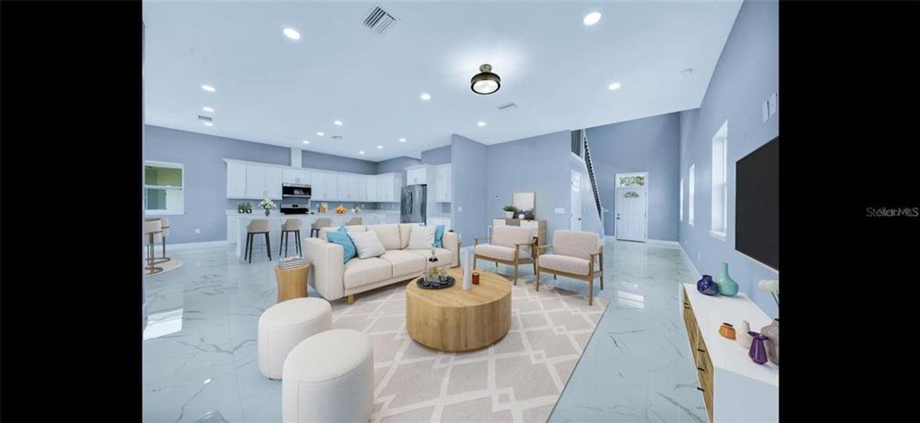 Furnished interior view inside a new home in , Pinellas Park (Image 7). Furnished interior view inside a new home in , Pinellas Park (Image 7).