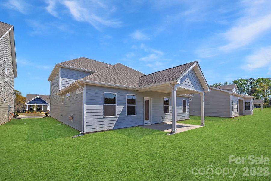 Exterior details and patio area of a home in McFarland Estates, York (Image 19).