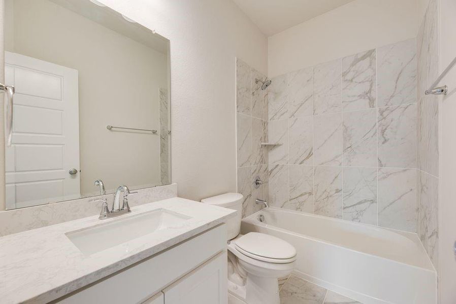 Furnished interior view inside a new home in Monterra, Fate (Image 12).