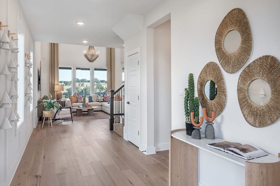 Furnished interior view inside a new home in Lariat, Liberty Hill (Image 6).