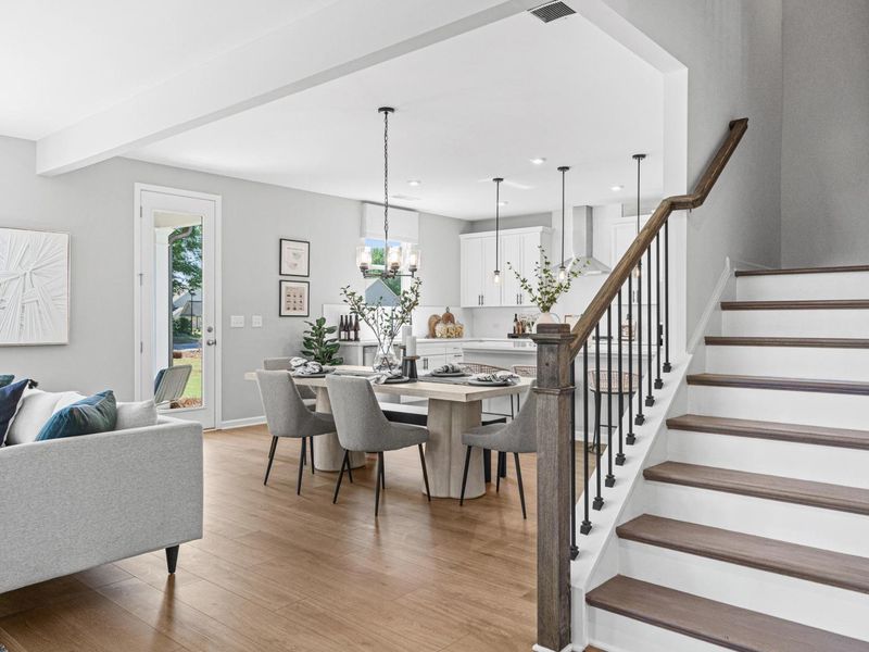 Representative furnished interior of a home built from the The Hickory A at Wehunt Meadow by Davidson Homes LLC in Wehunt Meadows, Hoschton (Image 10). Representative furnished interior of a home built from the The Hickory A at Wehunt Meadow by Davidson Homes LLC in Wehunt Meadows, Hoschton (Image 10).