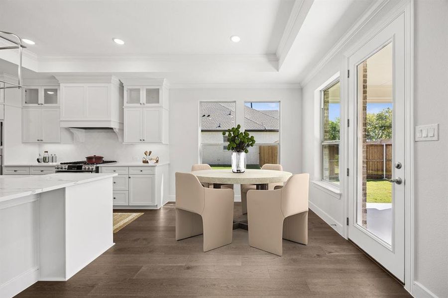Furnished interior view inside a new home in Lincoln Pointe, Van Alstyne (Image 16). Furnished interior view inside a new home in Lincoln Pointe, Van Alstyne (Image 16).