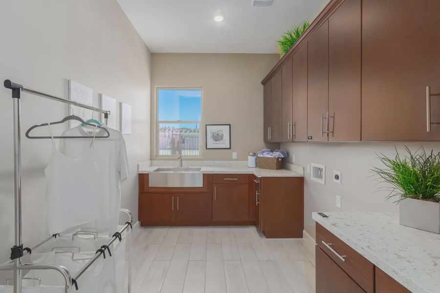Furnished interior view inside a new home in Bellero Estates, Queen Creek (Image 8).