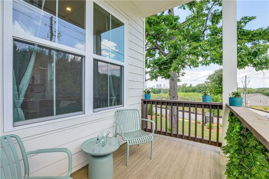 Exterior details and patio area of a home in , Atlanta (Image 23).