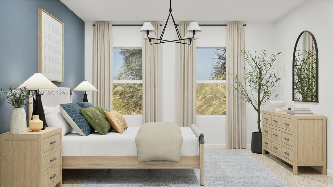 Furnished interior view inside a new home in Coral Landings, Miami (Image 7).