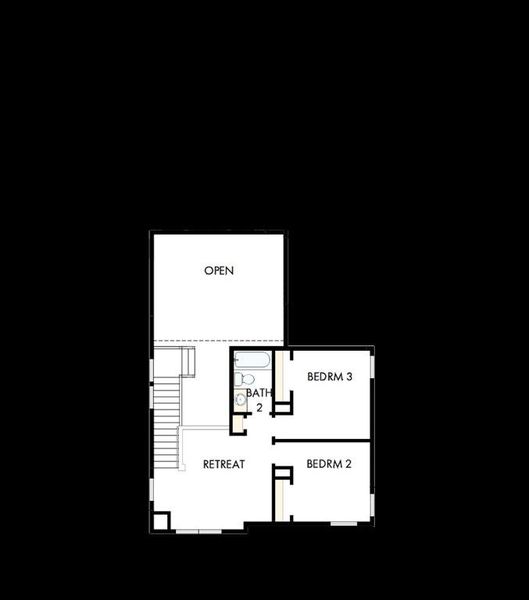 2D floor plan layout of this home in Mantua Point Gardens, Van Alstyne, TX (Image 3).
